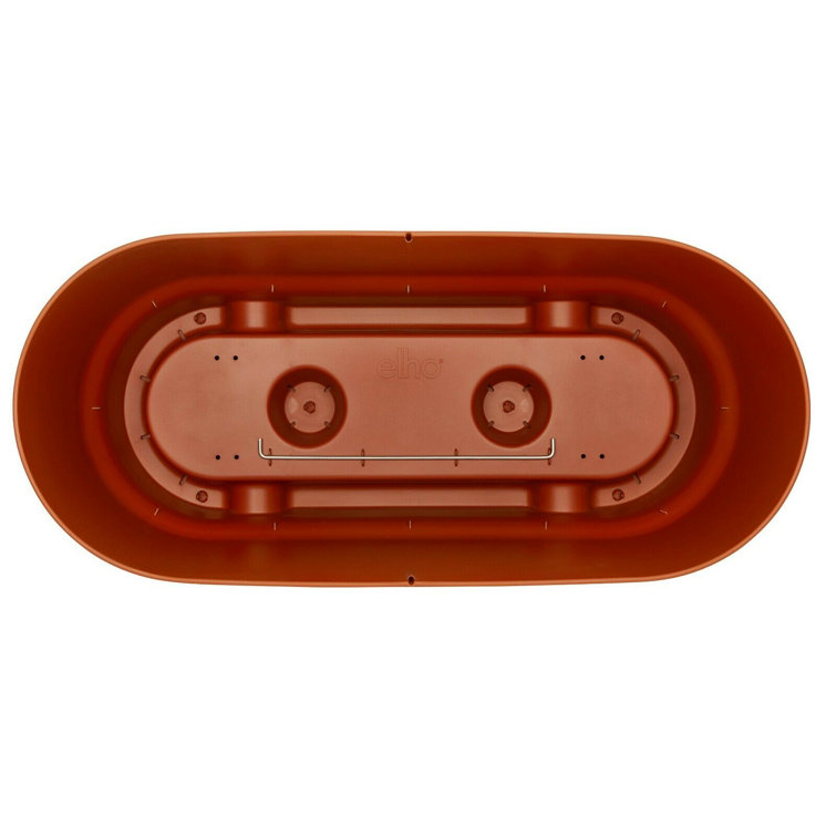 Dakota Fields Elho 50Cm Plastic Terracotta Trough Planters Flower Pots